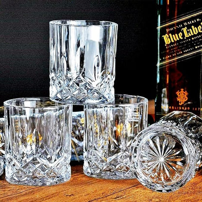GLASKEY Whiskey Glasses Set of 4, Rock Glasses, 11 oz Lead-Free Crystal Bourbon - Image 9