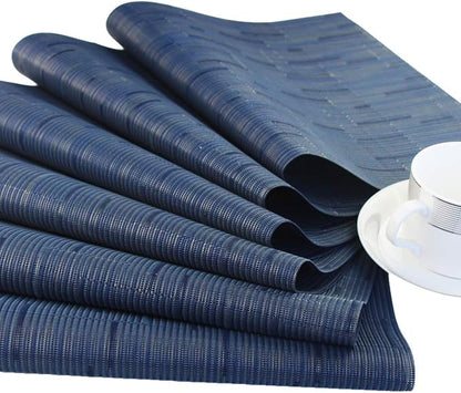 PIGCHCY Placemats Set of 8 Washable Durable Place Mats Vinyl Heat Resistant - Image 3