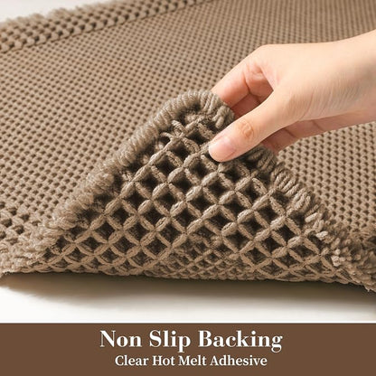 RESARE Waffle Bathroom Runner Rugs, Super Absorbent Bath Mat Non Slip Washable - Image 4