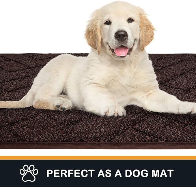 PURRUGS Dirt Trapping Door Mat 20" x 31.5", Non-Slip Machine Washable Entry Rug - Image 6