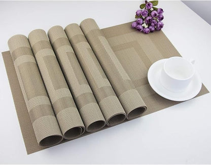 PIGCHCY Placemats Set of 12 Washable Durable Place Mats Vinyl Heat Resistant - Image 4