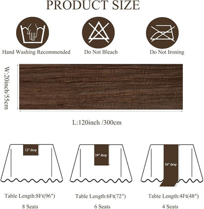 12Pack Brown Cheesecloth Table Runner 20x120 inch Gauze Table Runner | Brown - Image 4