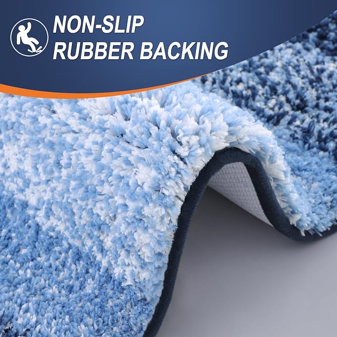 OLANLY Bathroom Runner Rugs Mat 47x17, Extra Soft Absorbent Microfiber Bath Rugs - Image 4