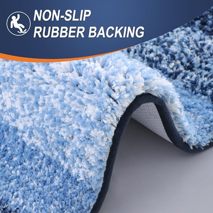 OLANLY Luxury Toilet Rugs U-Shaped 24x20, Extra Soft and Absorbent Microfiber - Image 5