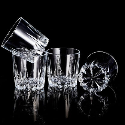 GLASKEY Whiskey Glasses Set of 4, Lead-Free Crystal Old Fashioned Glass - Image 7