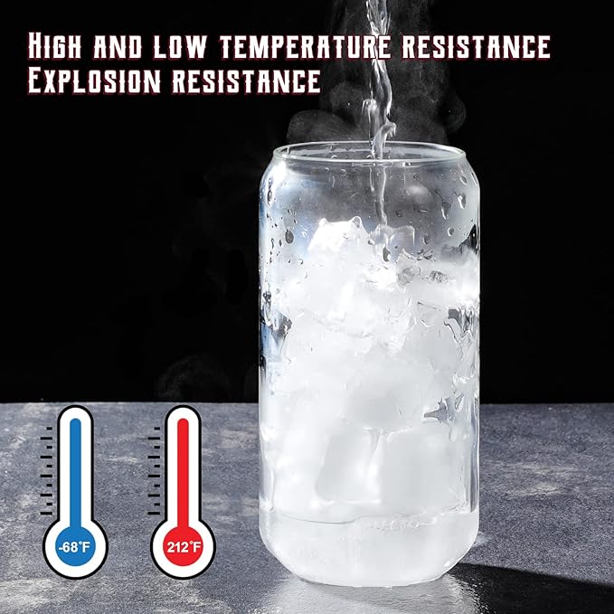 2 Pack Glass Cups with Bamboo Lids and Straws 16 oz, Gifts - Image 5