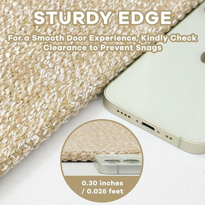 EARTHALL Washable Area Rugs 5x7 Ft Non Slip Living Room Rugs Cotton Dining Room - Image 3