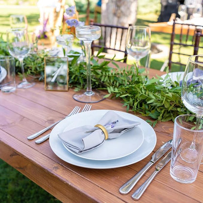 KPOSIYA Napkin Rings Set of 48, Matte Gold Napkin Rings Bulk - Image 6