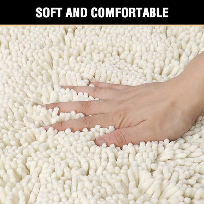 H.VERSAILTEX Microfiber Bath Rugs Chenille Floor Mat Ultra Soft Washable - Image 4