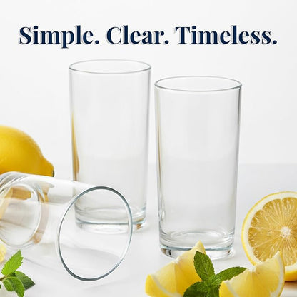 US Acrylic Classic Clear Plastic Reusable Drinking Glasses 16oz Water Cups | - Image 6
