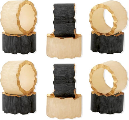 ALPHA Living HOME Epoxy Resin Napkin Rings by ALPHALivingHOME