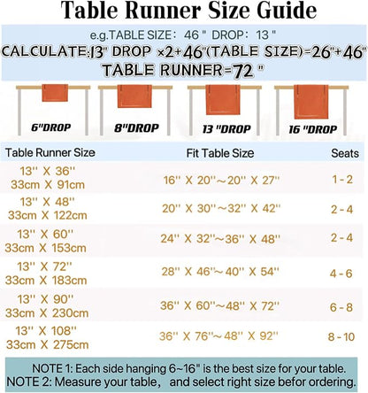 Orange Burlap Table Runner, Fall Table Runners 48 inches Long | Double Layer - Image 7