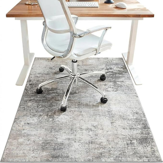 48"x72" Office Chair Mat for Hardwood Tile Floor, Under Desk Carpet Protector by BESBLEE