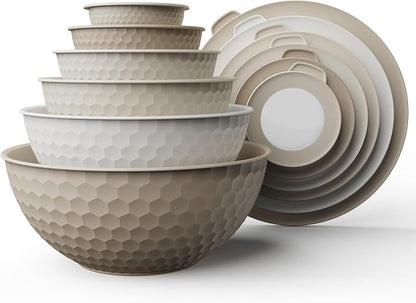COOK WITH COLOR Mixing Bowls with Lids by CookwithColor