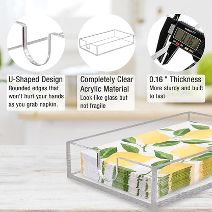 Acrylic Napkin Holder, Napkin Tray - Image 5