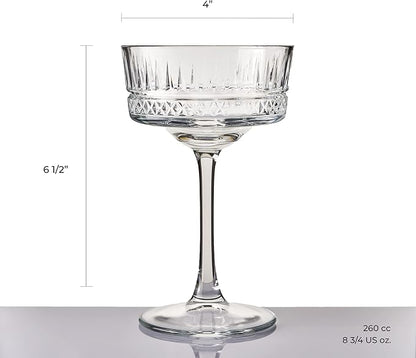 Pasabahce Vintage Coupe Glasses Set Of 4 - Image 3
