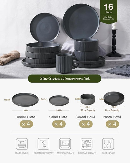 Famiware Star Stoneware Dinnerware Sets - Image 3