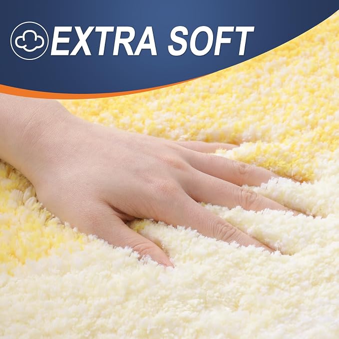 OLANLY Bathroom Runner Rugs Mat 59x24, Extra Soft Absorbent Microfiber Bath Rugs - Image 3