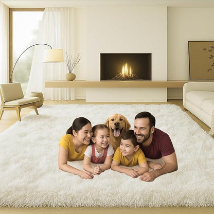 Large 9x12 Area Rug for Living Room, Soft Shag Rugs for Bedroom, Non-Slip Ultra - Image 4
