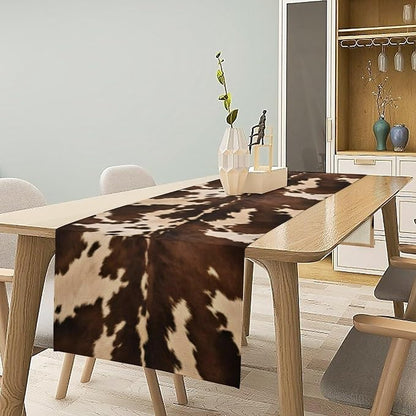 Cow Print Table Runner, 13x108 Inch - Image 2