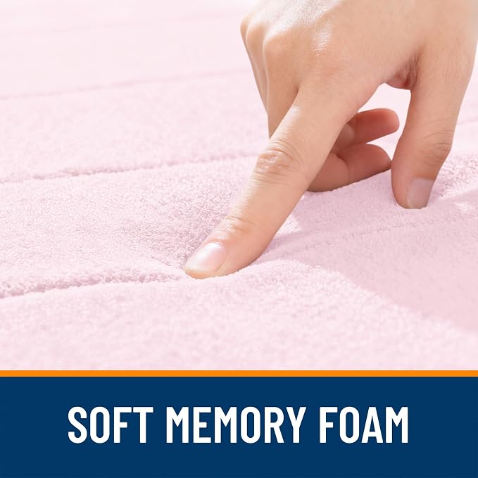 OLANLY Memory Foam Long Bathroom Rugs Runner 70x24, Super Soft Absorbent Bath - Image 5