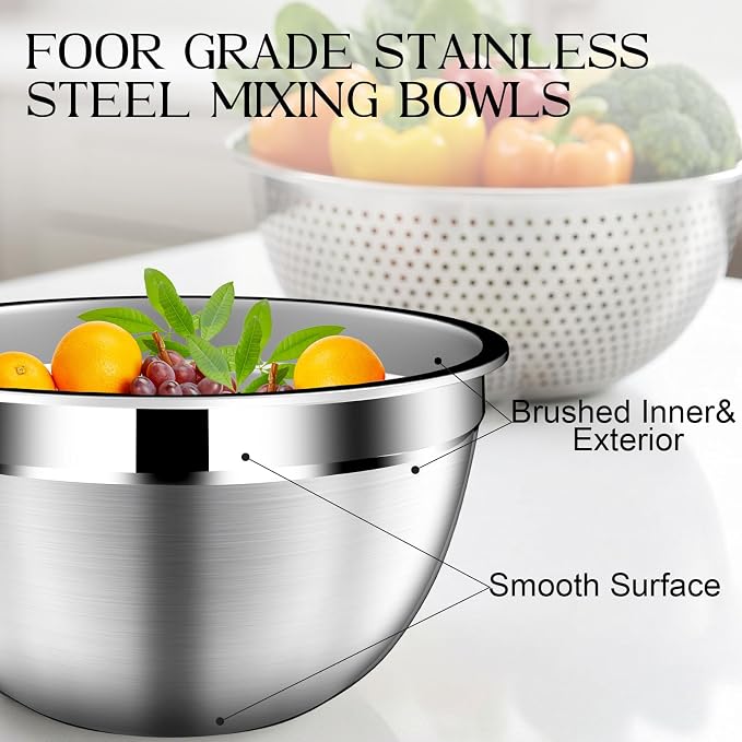 DUTZUN Stainles Steel Mixing Bowls - Image 8