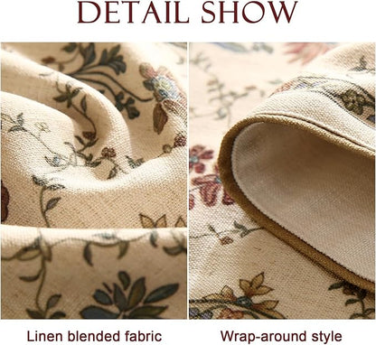 Patdrea Designer French Elegant Linen Table Runner, Floral Pattern - Image 5