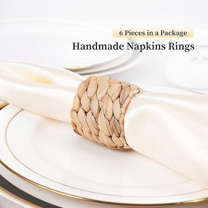 Napkin Rings Set of 6, Thanksgiving Napkin Rings Table Decor Handmade by - Image 8