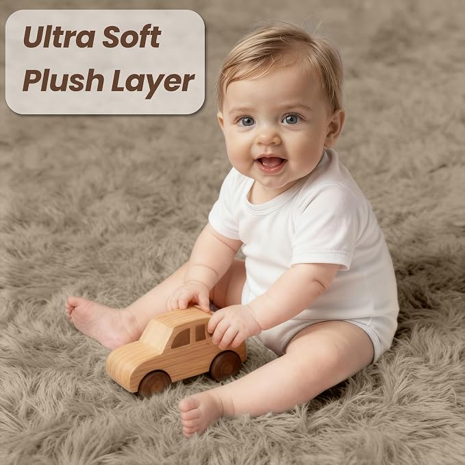 6x9 Area Rug for Living Room, Ultra Soft Fluffy Shag Rugs for Bedroom, Non-Slip - Image 8