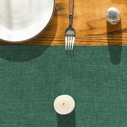 Artoid Mode Forest Green Table Runner, Seasonal Christmas Spring Washable - Image 2