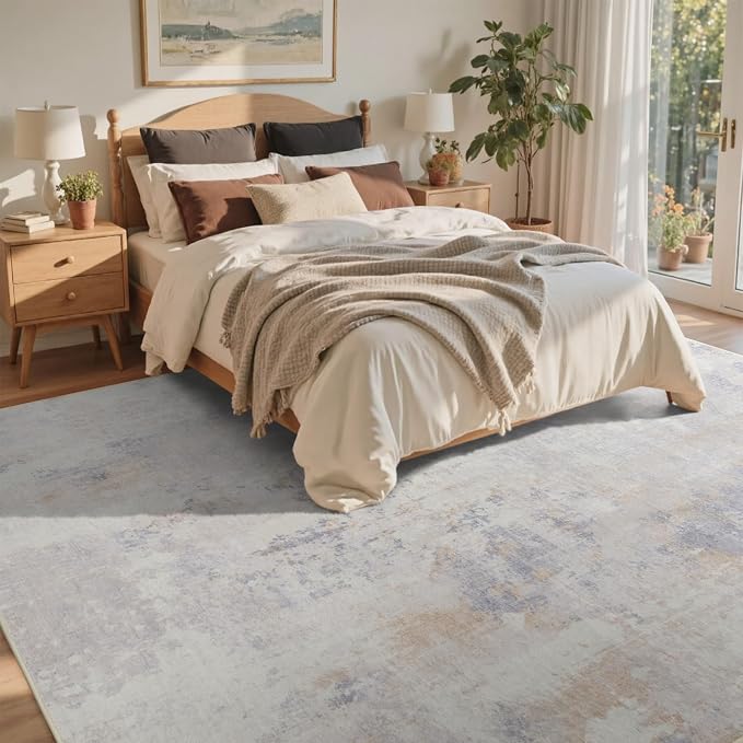 5x7 Ft Area Rugs for Living Room, Soft Non-Slip Washable Rugs Modern Abstract - Image 4