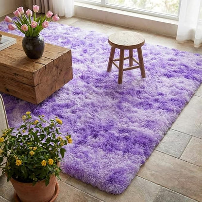 Mugorn 3x5 Rugs for Bedroom, Fluffy Area Rugs for Living Room, Soft Shag Kids - Image 5
