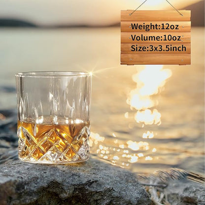 OPAYLY Whiskey Glasses Set of 6, Rocks Glasses, 10 oz Old Fashioned Tumblers - Image 2