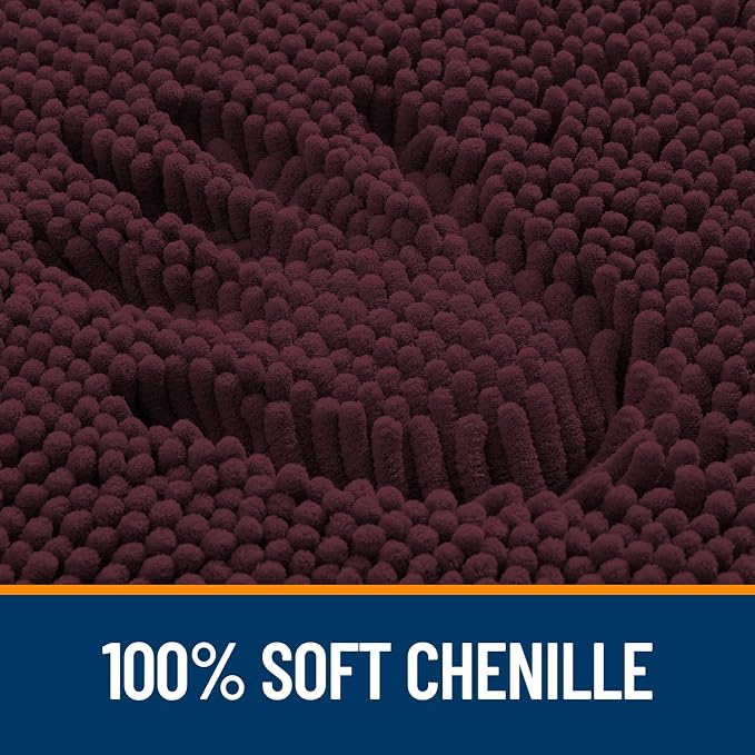 OLANLY Large Bathroom Rugs 40x24, Extra Soft Absorbent Chenille Bath Rugs - Image 3