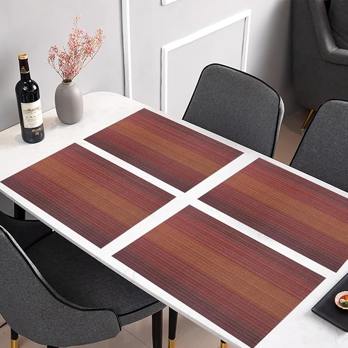 PIGCHCY Placemats Set of 12 Washable Durable Place Mats Vinyl Heat Resistant - Image 8