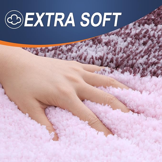 OLANLY Large Bathroom Rugs Mat 54x24, Extra Soft Absorbent Microfiber Bath Rugs - Image 2