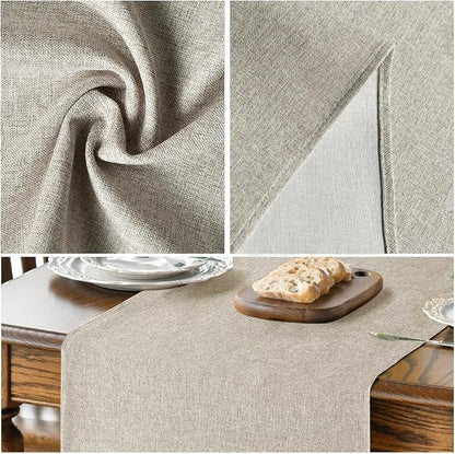 Artoid Mode Light Brown Table Runner, Seasonal Fall Washable Kitchen Dining - Image 4