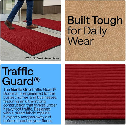 GORILLA GRIP Waterproof Traffic Guard Door Mat, Heavy Duty Entryway Mats - Image 3