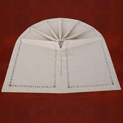 Grelucgo Handmade Hemstitched Polyester Rectangle Table Runners - Image 8