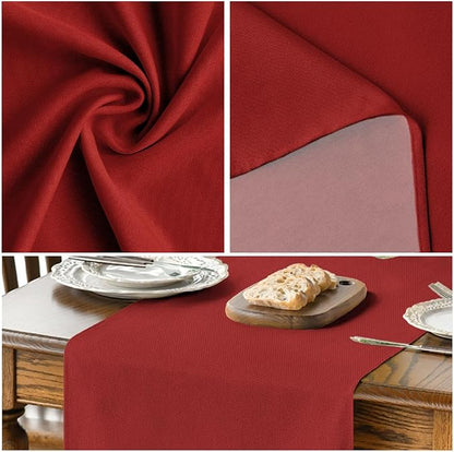 Artoid Mode Red Table Runner, Seasonal Christmas Washable Kitchen Dining Table - Image 4