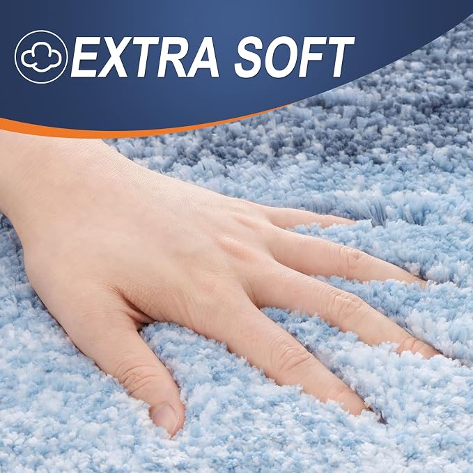OLANLY Small Bathroom Rugs Mat 24x16, Extra Soft Absorbent Microfiber Bath Rugs - Image 3