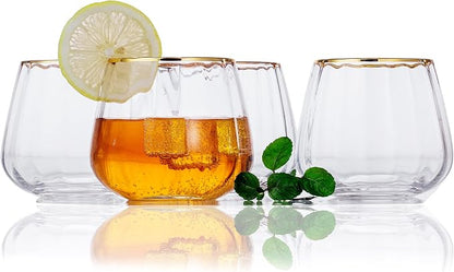 Lysenn Stemless Wine Glasses Set of 4 by Lysenn
