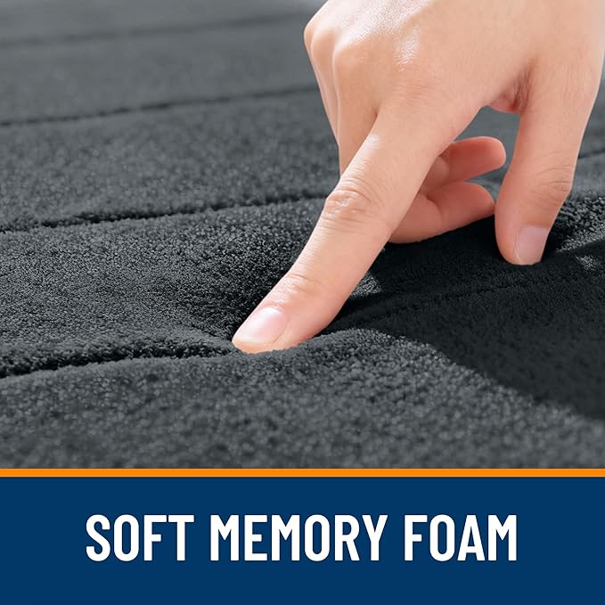 OLANLY Memory Foam Long Bathroom Rugs Runner 59x20, Super Soft Absorbent Bath - Image 5