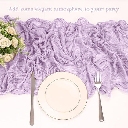 10 Pack Cheesecloth Table Runner 6FT Boho Gauze Rustic Fabric Table Runner - Image 5