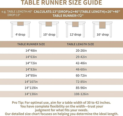 14x63 Medallion Table Runner Waterproof Rustic Farmhouse Macrame | Tired of a - Image 5