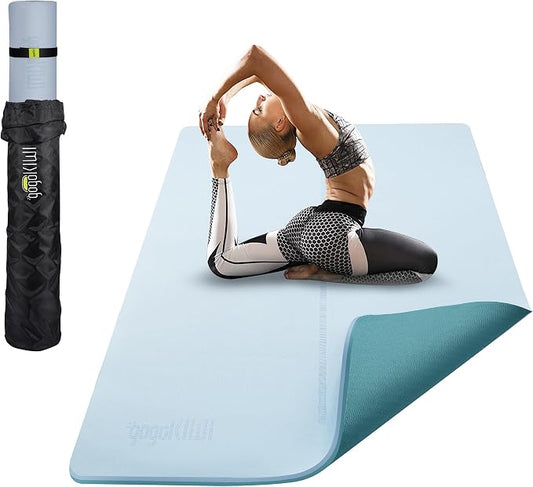 Gogokiwi Large Yoga Mat – 1/4" & 1/2" Thick Exercise Mats by Gogokiwi