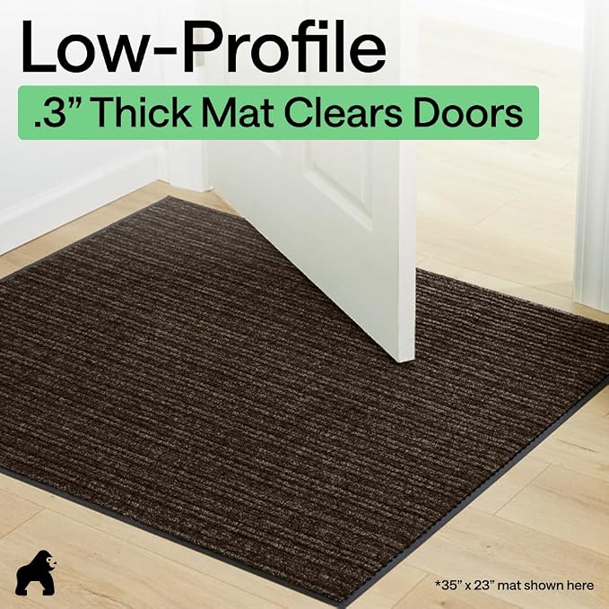 GORILLA GRIP Waterproof Traffic Guard Door Mat, 2 Pack Heavy Duty Entryway Mats - Image 9