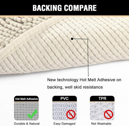 H.VERSAILTEX Microfiber Bath Rugs Chenille Floor Mat Ultra Soft Washable - Image 6