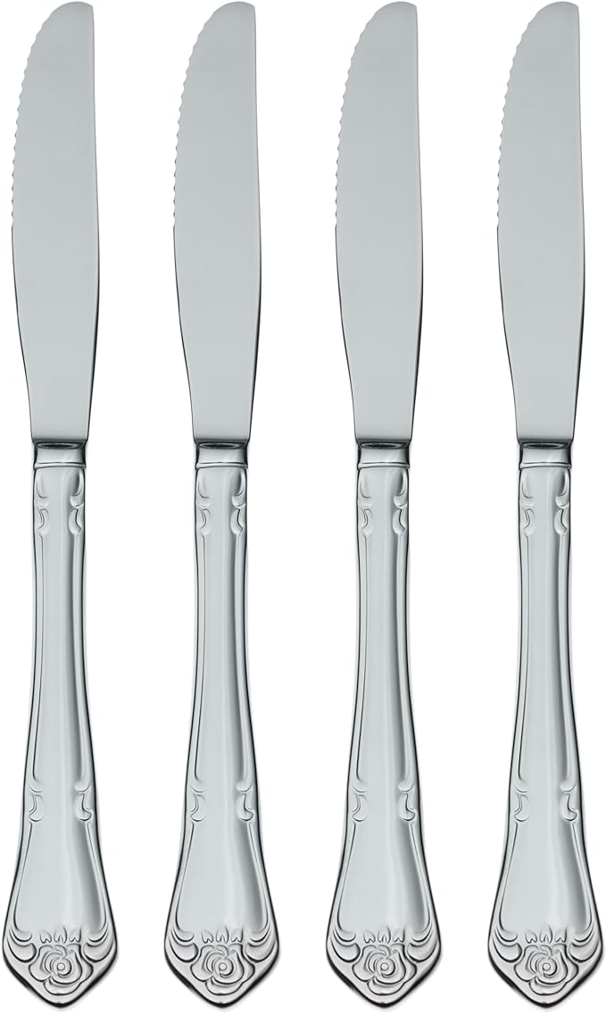 Oneida True Rose Everyday Flatware Dinner Knives by Oneida