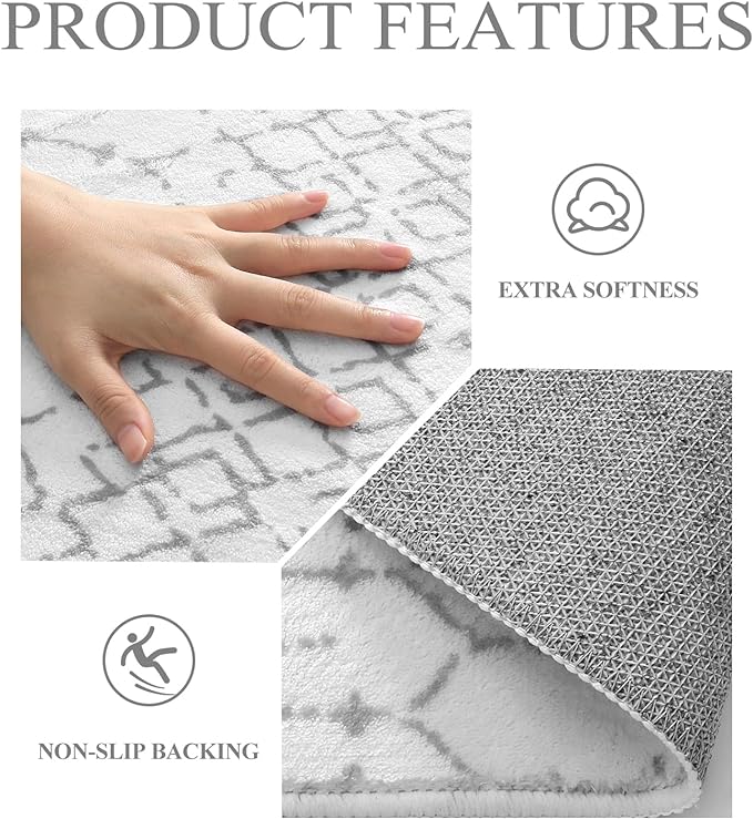 Lahome Moroccan Round Rugs 4Ft Washable Non-Slip Small Round Area Rug - Image 5